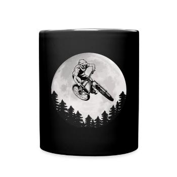 Mountain Bike Moon Mountain Biker Moon - Full Colour Mug - black - Front