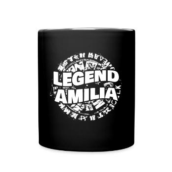 Mme Amilia - Mug uni - noir - Devant