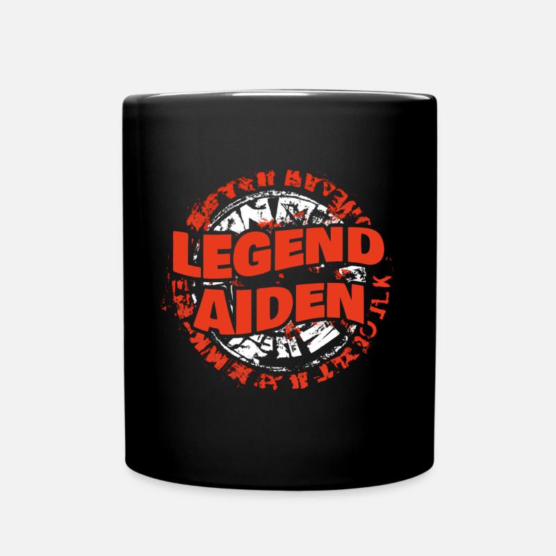 Gift for Aiden - Full Colour Mug - black