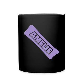 Amelie - Tasse einfarbig - Schwarz - Vorne
