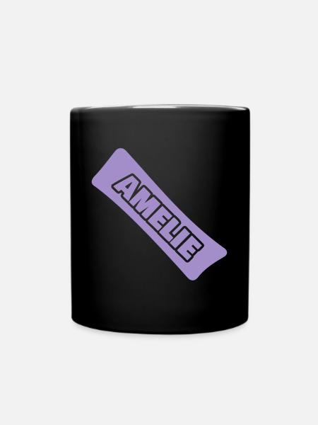 Amelie - Tasse einfarbig - Schwarz