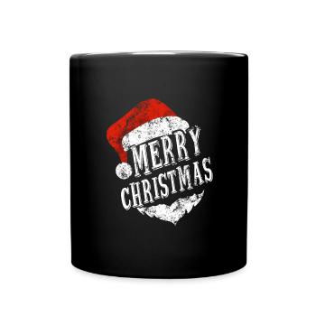 Frohe Weihnachten Noël - Tasse einfarbig - Schwarz - Vorne