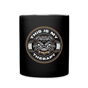 Entraînement, Fitness, Gym, Entraînement, Sports, Fun - Mug uni - noir - Devant