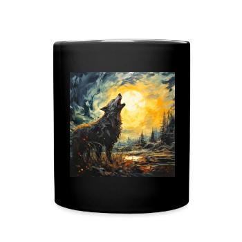 Désert hurlant - Mug uni - noir - Devant