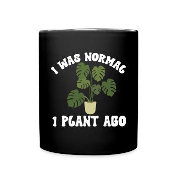 Monstera Deliciosa Albo Plante d’intérieur botanique - Mug uni - noir - Devant