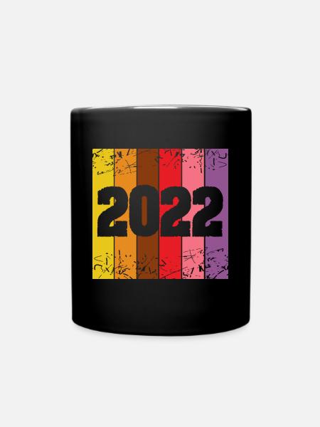 Jahrgang 2022 - Tasse einfarbig - Schwarz