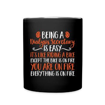 Dialysis Secretary Dialysis Specialist - Full Colour Mug - black - Front