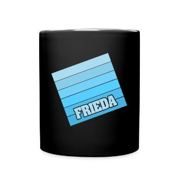 Woman's name Frieda - Full Colour Mug - black - Front