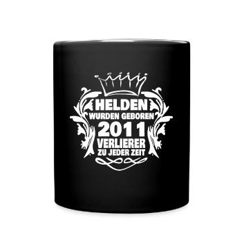 Helden 2011 - Tasse einfarbig - Schwarz - Vorne