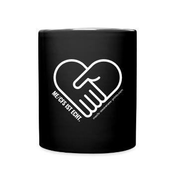 COEUR DE CONSCIENCE - blanc - Mug uni - noir - Devant