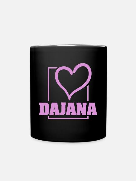 Bachelorette Dajana - Tasse einfarbig - Schwarz