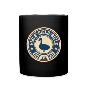 Biele Biele Biele Ruf sie mal - Tasse einfarbig - Schwarz - Vorne