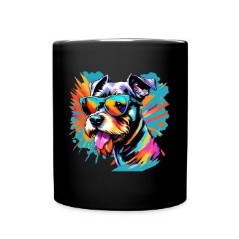 Schnauzer nain - Mug uni - noir - Devant