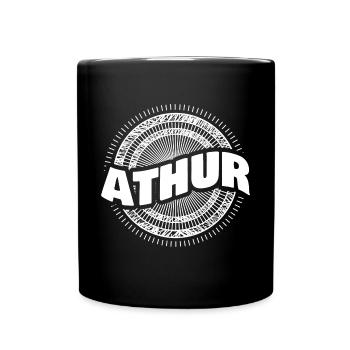 Idée cadeau Athur - Mug uni - noir - Devant