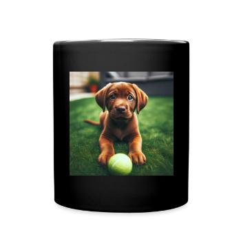 Brown Labby - Tasse einfarbig - Schwarz - Vorne