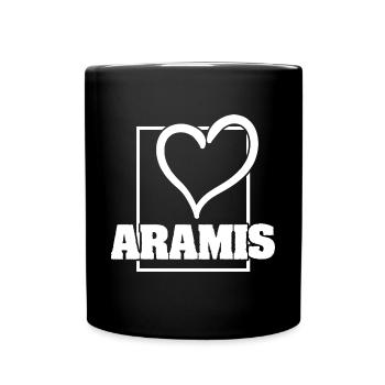 Aramis as a woman - Full Colour Mug - black - Front