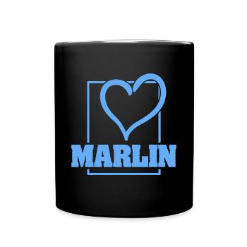 Bachelor Marlin - Tasse einfarbig - Schwarz - Vorne