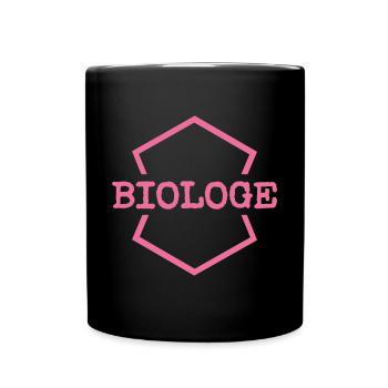 Arbeit Biologe - Tasse einfarbig - Schwarz - Vorne