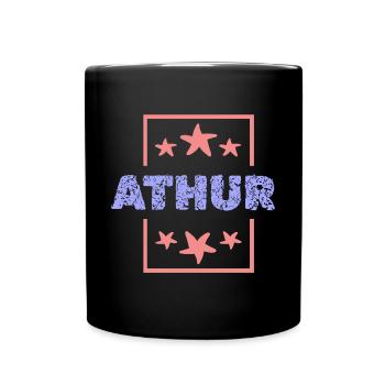 Cadeau pour Athur - Mug uni - noir - Devant