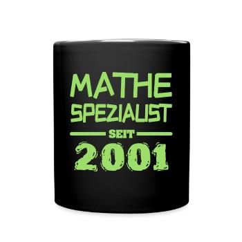 Mathespezialist 2001 - Tasse einfarbig - Schwarz - Vorne