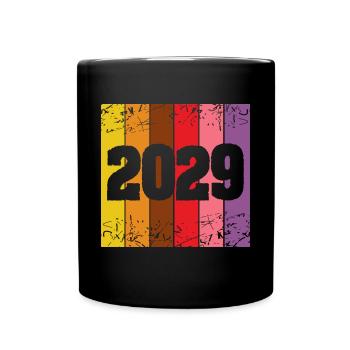 Year 2029 - Full Colour Mug - black - Front