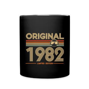 1982 - Tasse einfarbig - Schwarz - Vorne