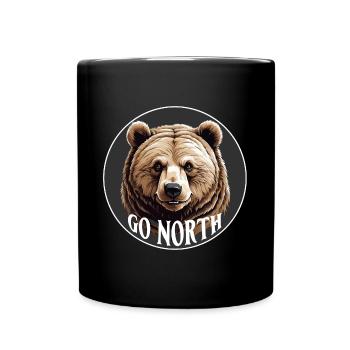 Grizzli Ours Kodiak Ours brun Venir dans le Nord - Mug uni - noir - Devant