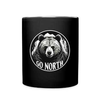 Grizzli Ours Kodiak Ours brun Venir dans le Nord - Mug uni - noir - Devant