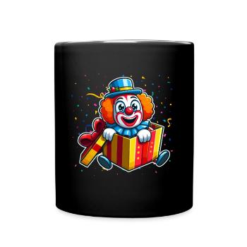 Clown, Carnival, Carnival, Carnival Costume, Parade, Celebration, Jester, - Full Colour Mug - black - Front