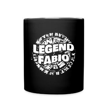 Fabio - Mug uni - noir - Devant