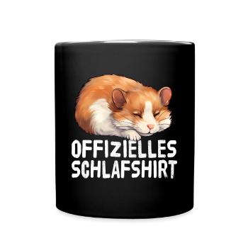 Chemise de nuit officielle Hamster - Mug uni - noir - Devant