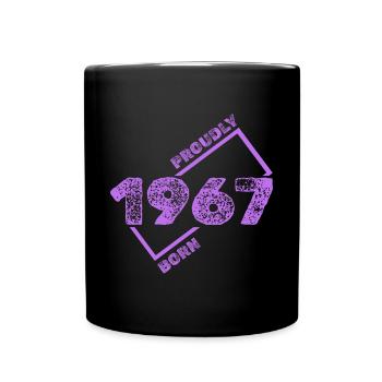 Geboren 1967 - Tasse einfarbig - Schwarz - Vorne