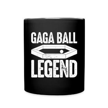 Gaga Ball Legend Dodgeball Gagaball Player Gaga - Full Colour Mug - black - Front