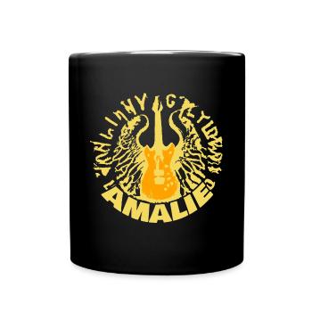 Guitare Amalie - Mug uni - noir - Devant