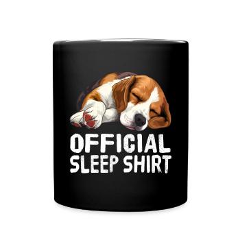 Offizielles Schlafshirt Foxhound - Tasse einfarbig - Schwarz - Vorne