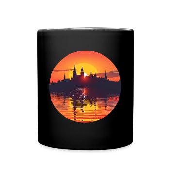 Wurzburg Skyline - Full Colour Mug - black - Front