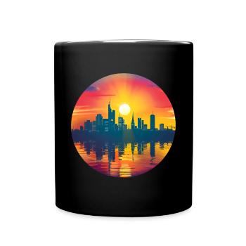 Bottrop Skyline - Full Colour Mug - black - Front