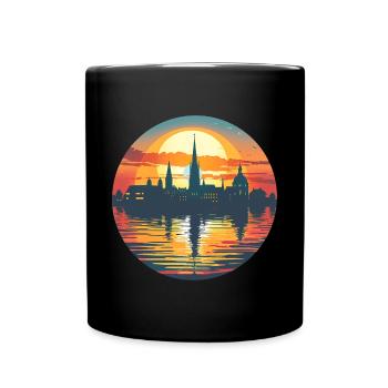 Braunschweig Skyline - Tasse einfarbig - Schwarz - Vorne