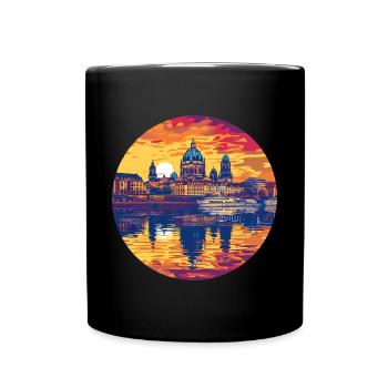Ligne d’horizon de Dresde - Mug uni - noir - Devant