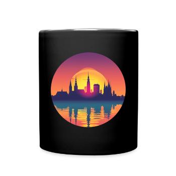 Gera Skyline - Full Colour Mug - black - Front