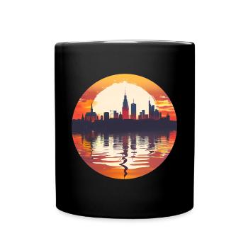 Ligne d’horizon de Gieben - Mug uni - noir - Devant