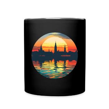 Ligne d’horizon de Göttingen - Mug uni - noir - Devant