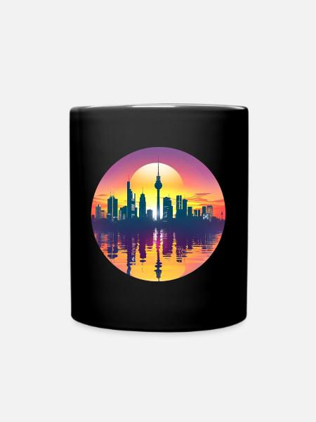 Gütersloh Skyline - Full Colour Mug - black