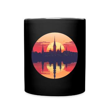 Salzgitter Skyline - Tasse einfarbig - Schwarz - Vorne