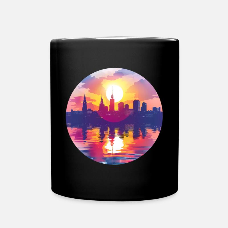 Siegen Skyline - Tasse einfarbig - Schwarz