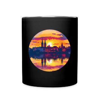 Ligne d’horizon de Tübingen - Mug uni - noir - Devant