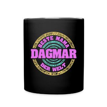 Mutter Dagmar - Tasse einfarbig - Schwarz - Vorne