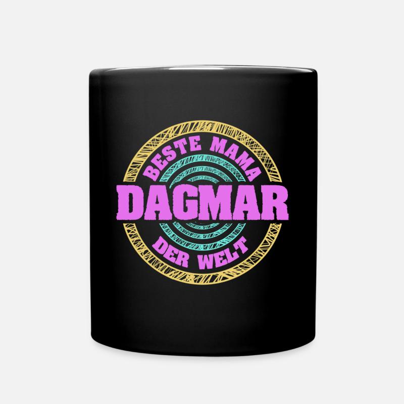Mutter Dagmar - Tasse einfarbig - Schwarz