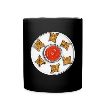 Krabben Rangoon Crab Rangoon - Full Colour Mug - black - Front