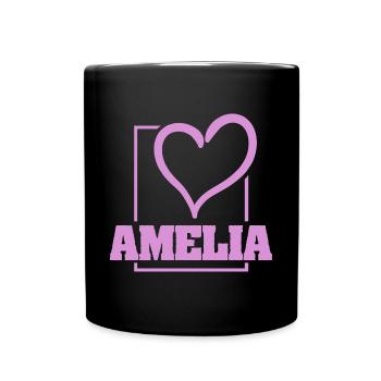 Gift for Amelia - Full Colour Mug - black - Front